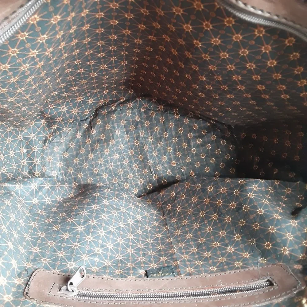 Vintage Inge Christopher Large Indonesian Leather Handbag
